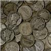 Lot of 100 Mercury Dimes- 1940's
