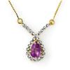 Image 1 : .60 ctw Amethyst Ladies Necklace