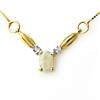 1.30 ctw Opal Diamond Necklace