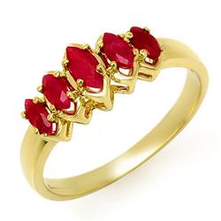 Five-Stone 0.50 ctw Ruby Ring