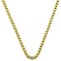 14k Yellow Gold 18-inch Box Necklace