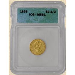 1835 $2.5 Classic Head MS61 ICG