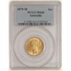 Image 1 : Australia 1879-M Sovereign MS60 PCGS