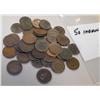 Image 1 : Lot of 50 Indian Head Small Cents