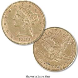 $ 5 Liberty Gold US Minted Coin Random