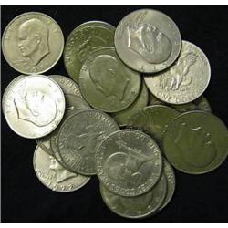 Lot of (20) IKE Silver Dollars- Circulated