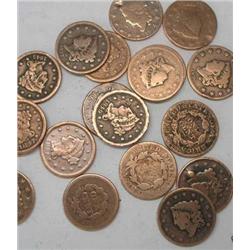 A Lot of 20 Assorted Date LARGE CENTS-