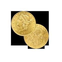 Early 1900's $ 20 Gold Double Eagle- XF