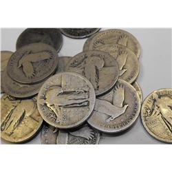 Lot of (20) Standing Liberty Quarters