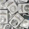 Image 1 : Lot of 10 MS 69 SILVER EAGLE SLABS