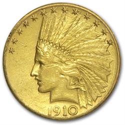Random Date $ 10 Gold Indian Raw-