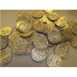 Lot of 5 Walking Liberty Halves- Better Grades