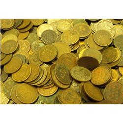 -Cleaned Lot of 50 Indian Head Pennies-cleaned