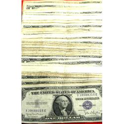 Lot of 100 Circulated Silver Certificates