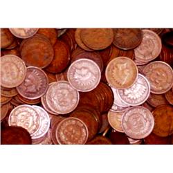 Lot of 50 Indian Head Pennies-cleaned
