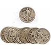 Image 1 : Lot of 10 Walking Liberty Halves-