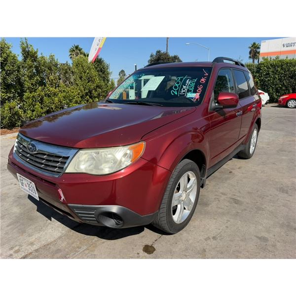 SUBA FORESTER  2009 APP/DUP-T/EXP-ONLY-SMOG