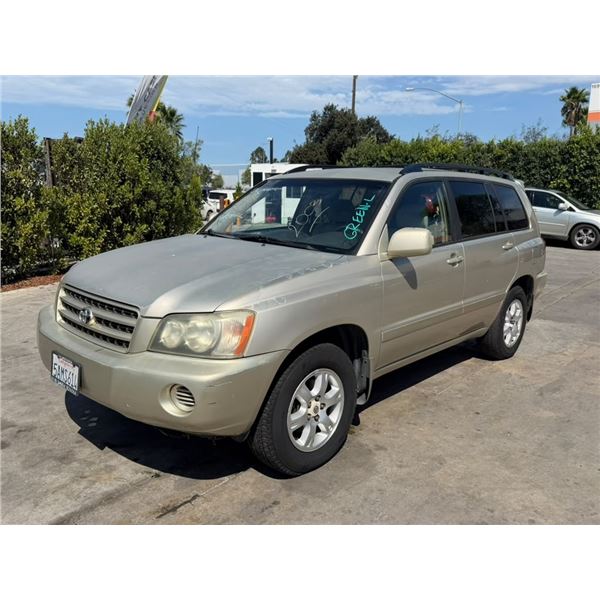 TOYT HIGHLANDER 2003 APP  DUP/T-DON