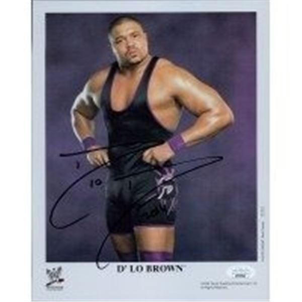 WWE WWF TNA Wrestler D'Lo Brown Signed Photo