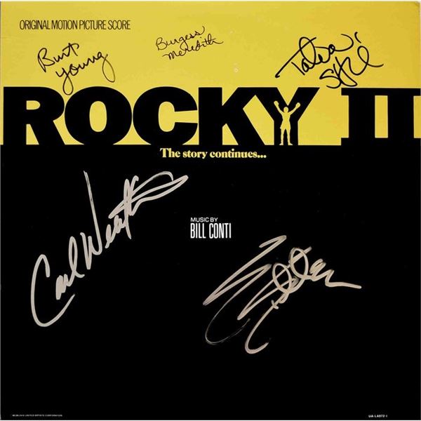 Rocky II cast signed original soundtrack