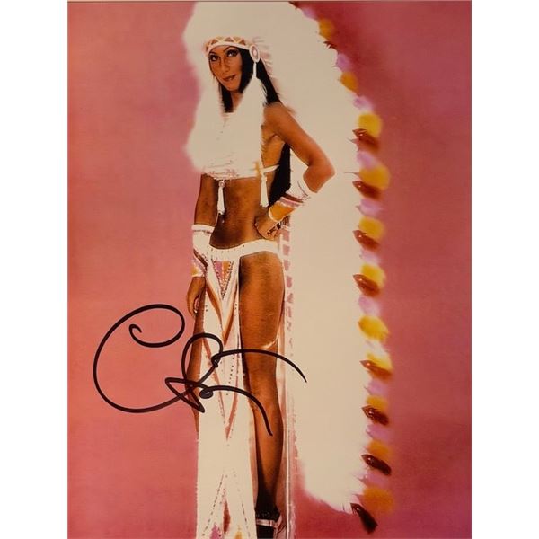 Cher signed photo
