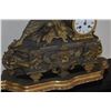Image 4 : ANTIQUE FRENCH PENDULE FIGURAL MANTLE CLOCK IN GILT ON BASE (20" X 16 1/2")