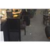 Image 4 : CHINESE ELMWOOD BLACK LACQUER CONSOLE TABLE W/4 DRAWERS & CENTER CABINET (38 1/2" X 9 3/4" X 35 1/2"