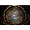 Image 3 : DECORATIVE GEMSTONE WORLD GLOBE W/MOTHER OF PEARL OCEAN & INLAID SEMI-PRECIOUS STONE COUNTRIES ON ST