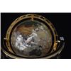 Image 4 : DECORATIVE GEMSTONE WORLD GLOBE W/MOTHER OF PEARL OCEAN & INLAID SEMI-PRECIOUS STONE COUNTRIES ON ST