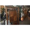 Image 5 : 4 PANEL MID CENTURY FOLDING SCREEN W/INTRICATE HIGH RELIEF FLORAL & FOLIAGE ON CENTRAL PANELS