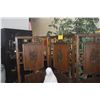 Image 7 : 4 PANEL MID CENTURY FOLDING SCREEN W/INTRICATE HIGH RELIEF FLORAL & FOLIAGE ON CENTRAL PANELS