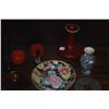 Image 2 : MIX COLLECTION OF CHINESE COLLECTIBLES: VASES, COIN, BOXES, LOCK, PLATES, ETC.  (10 PCS)