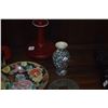 Image 4 : MIX COLLECTION OF CHINESE COLLECTIBLES: VASES, COIN, BOXES, LOCK, PLATES, ETC.  (10 PCS)