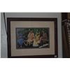 Image 2 : KOA FRAMED ART PRINT, "TALKING STORY" BY JUNO GALANG (15 1/2" X 12 1/2")