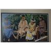 Image 3 : KOA FRAMED ART PRINT, "TALKING STORY" BY JUNO GALANG (15 1/2" X 12 1/2")