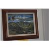 Image 2 : KOA FRAMED GICLEE, "MANOA VALLEY FROM WAIKIKI, 1865" (14" X 12")