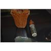 Image 7 : VINTAGE PERFUME BOTTLES: HARDERS KOA BLOSSOM, JOHN OYA MILO WOOD TIKI GOD (NO VILE) & FLORAL BOTTLE 