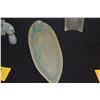 Image 4 : GINGER LEAF TRAY, TARO LEAF BOWL & LILLY VASES BY HAWAIIAN POTTERS GUILD (4 PCS)