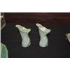 Image 6 : GINGER LEAF TRAY, TARO LEAF BOWL & LILLY VASES BY HAWAIIAN POTTERS GUILD (4 PCS)