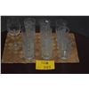 Image 1 : COLLECTION OF ETCHED GLASSES (10 PCS) (DOES NOT INCLUDE MAT)