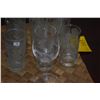 Image 3 : COLLECTION OF ETCHED GLASSES (10 PCS) (DOES NOT INCLUDE MAT)