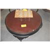 Image 1 : ROUND BLACK LACQUER COFFEE TABLE (36")