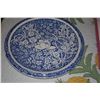Image 2 : PAIR DON BLANDING VERNON KILNS 12 1/2" HAWAIIAN FLOWERS CHOP PLATES (PAIR)