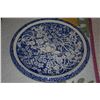 Image 4 : PAIR DON BLANDING VERNON KILNS 12 1/2" HAWAIIAN FLOWERS CHOP PLATES (PAIR)