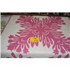 Image 1 : HAND STITCHED HAWAIIAN QUILT/WALL HANGING, LILLY OF THE VALLEY, FEB 1992 BY TOMOKO WILLIAMS (41 1/2"