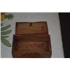 Image 3 : CARVED CAMPHOR BOX W/HIBISCUS FLOWER DESIGN; SIGNED HONOLULU, HAWAII, CHOW