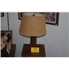 Image 1 : CARVED KOA LAMP W/SHADE