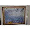 Image 1 : KOA FRAMED OIL ON CANVAS, "AS IF STANDING ON FISHES: SIGNED PHUONG TRAN (32" X 26")