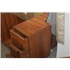 Image 5 : VINTAGE MID CENTURY CARVED KOA DRESSING TABLE W/6 DRAWERS, MIRROR & APE LEAF CARVINGS