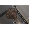Image 4 : ANTIQUE ART DECO 5 LIGHT CHANDLIER